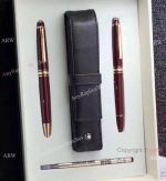 Montblanc Replicas Meisterstuck 4 items Set Include Red Ballpoint/Rollerball Pen/Refills/Pen Case